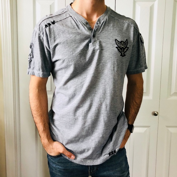 Affliction Other - Affliction Standard Series Grey Short Sleeve Tee L